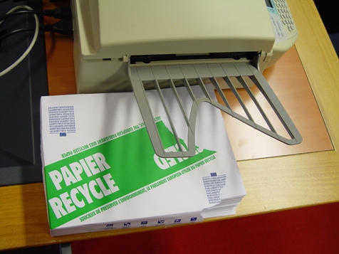 Recikliran papir v EP